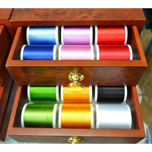 MINI TREASURE CHEST 8111 - Rayon 1000m x 30 Spools in Great Chest of Drawers