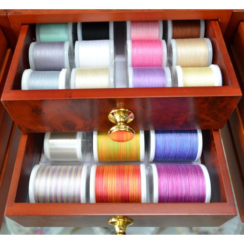 Madeira Mini Treasure Chest Cotona Machine Embroidery Threads & Drawers, Great Value