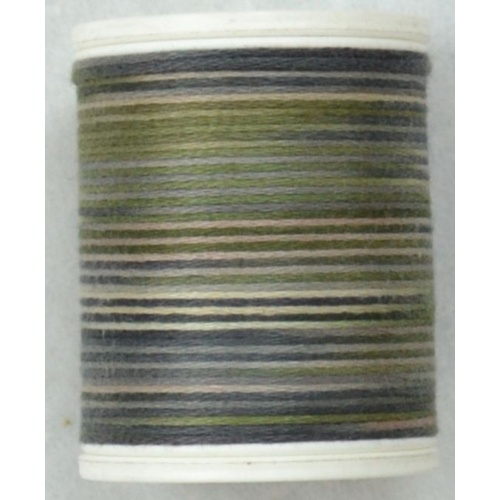 Cotona No. 4, 100M Spool Egyptian Cotton Thread, #2414 MOCCA VARIEGATED