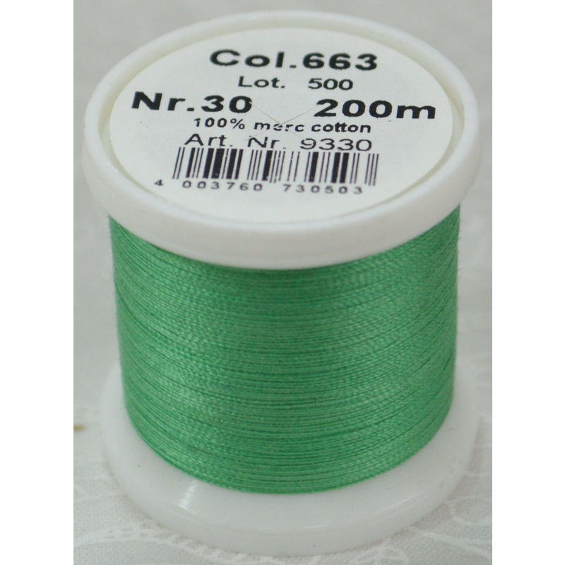 Madeira Cotona 30, 200m Embroidery & Quilting Thread Colour 663 Teal
