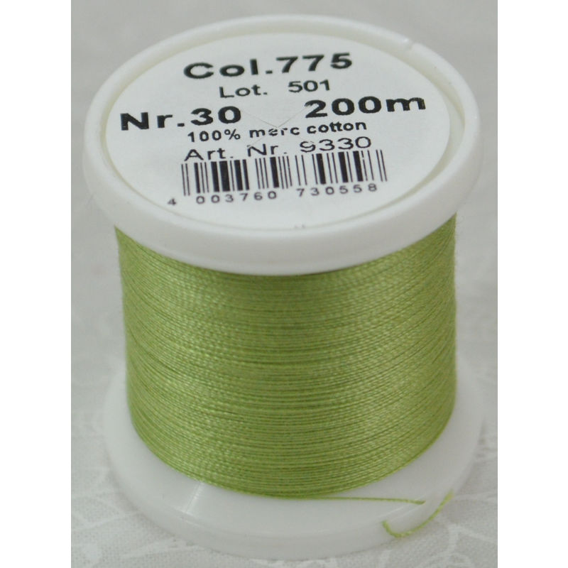 Madeira Cotona 30, 200m Embroidery & Quilting Thread Colour 775 Avocado