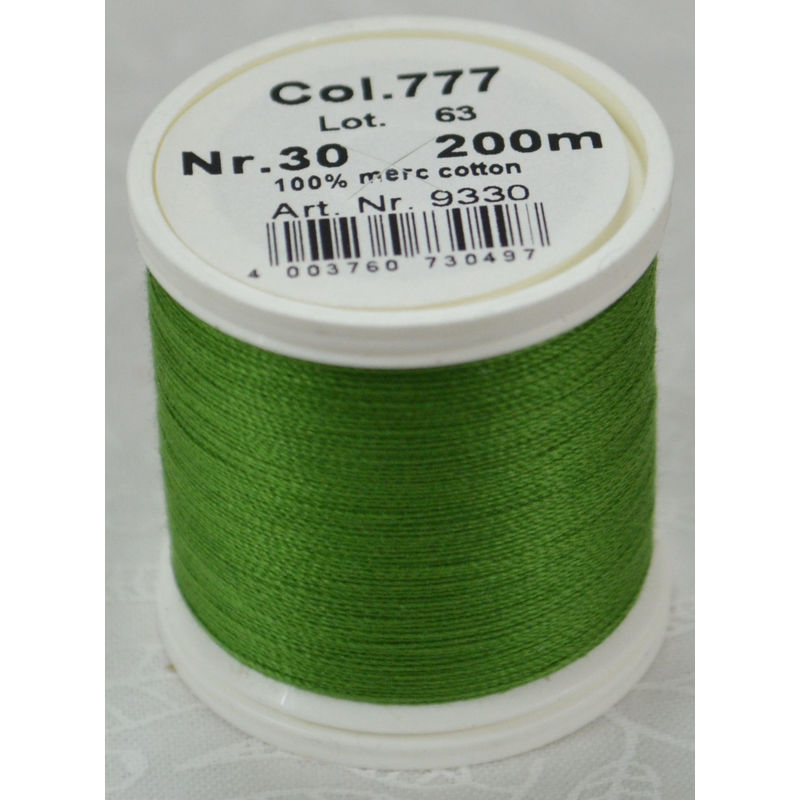 Madeira Cotona 30, 200m Embroidery & Quilting Thread Colour 777 Dark Avocado