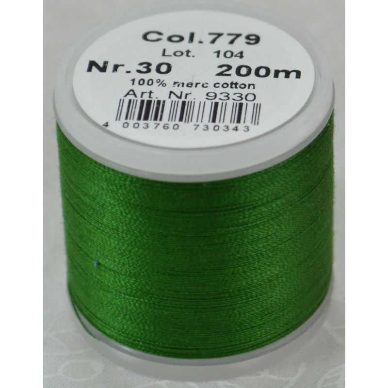Madeira Cotona 30, 200m Embroidery & Quilting Thread Colour 779 Pine Green