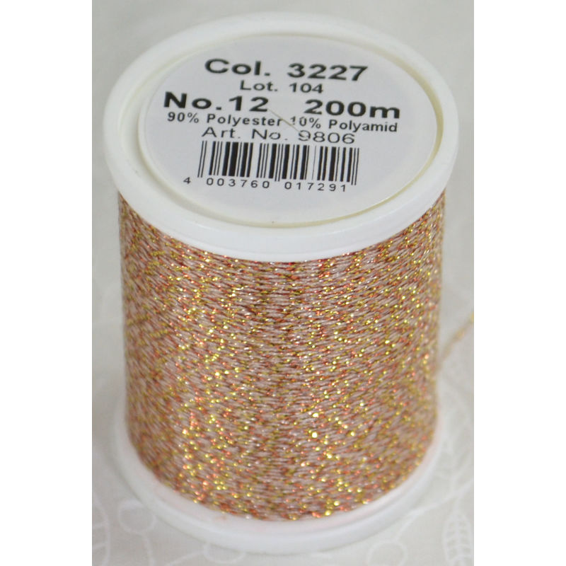 Madeira Glamour 12, #3227 - Mystic Gold 200m Metallic Embroidery Thread