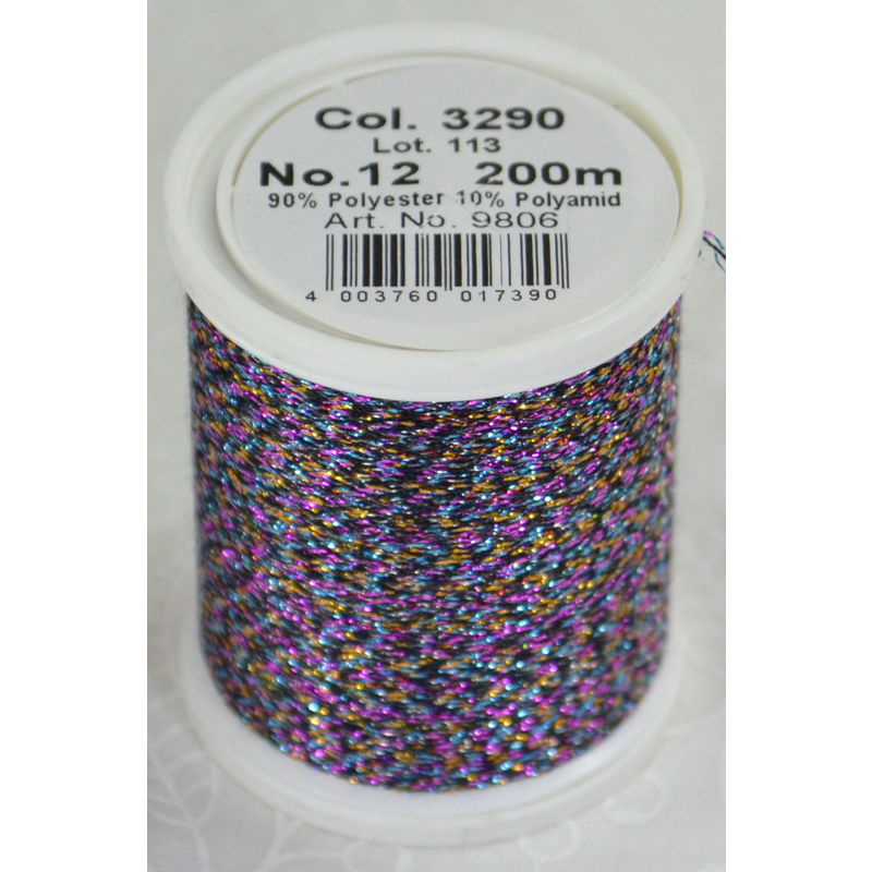 Madeira Glamour 12, #3290 - Coral Fish 200m Metallic Embroidery Thread