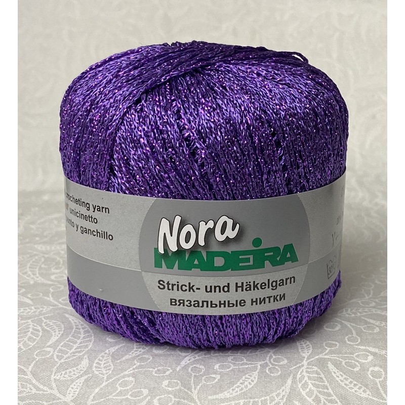 Madeira Metalized Nora Knitting & Crochet Yarn, 100m Colour 311 AZULEA