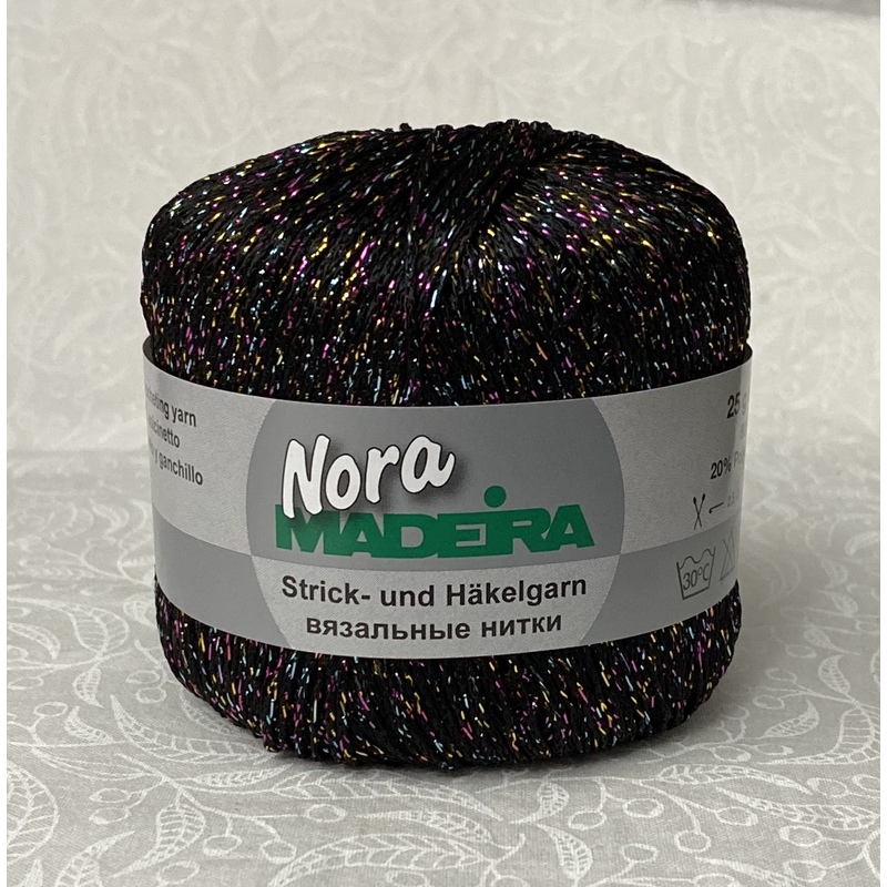 Madeira Metalized Nora Knitting & Crochet Yarn, 100m Colour 371 HALOGRAPHIC