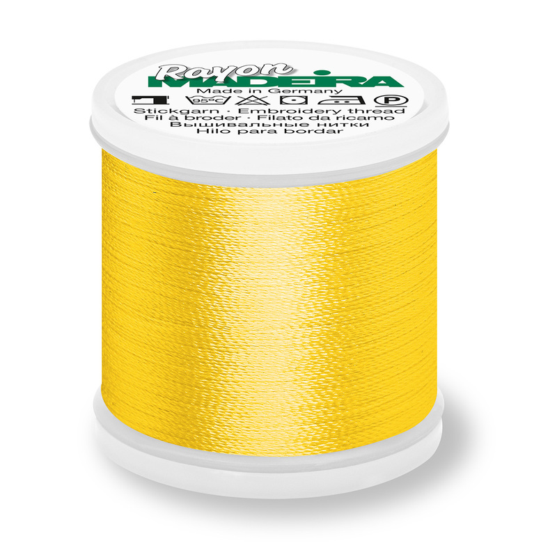 Madeira Rayon 40 #1024 GOLDEN YELLOW 200m Machine Embroidery Thread