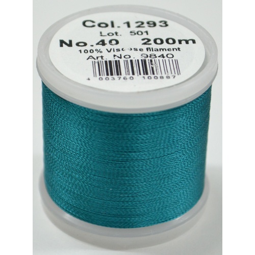 Madeira Rayon 40 #1293 MALACHITE 200m Machine Embroidery Thread