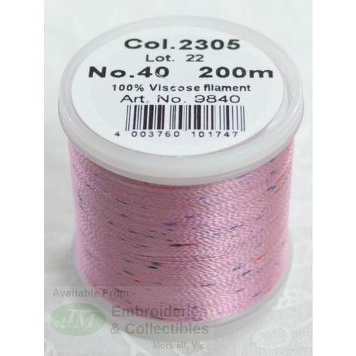 Madeira Rayon 40 POTPOURRI #2305 PINK 200m Machine Embroidery Thread