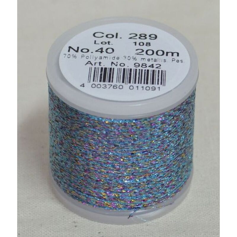Madeira Metallic 40 #289 Variegated 200m Machine Embroidery Thread