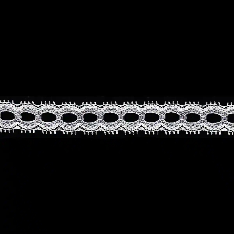 WHITE 20mm Eyelet Lace Sold by the Metre, Insertion Lace, Knitting Lace