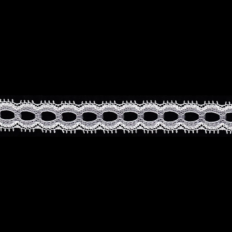 WHITE 20mm Eyelet Lace Sold by the Metre, Insertion Lace, Knitting Lace