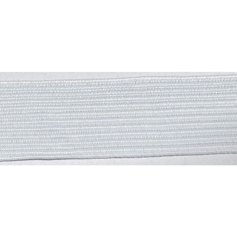 Premium Braided Elastic 25mm WHITE Per Metre