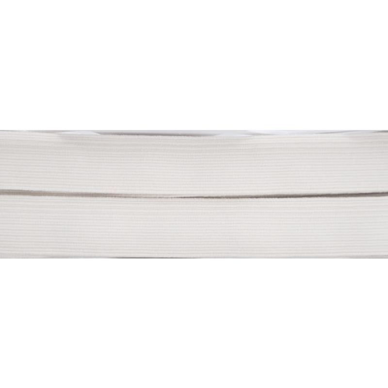 20mm WHITE Braided Elastic 1 Metre Pre-Cut