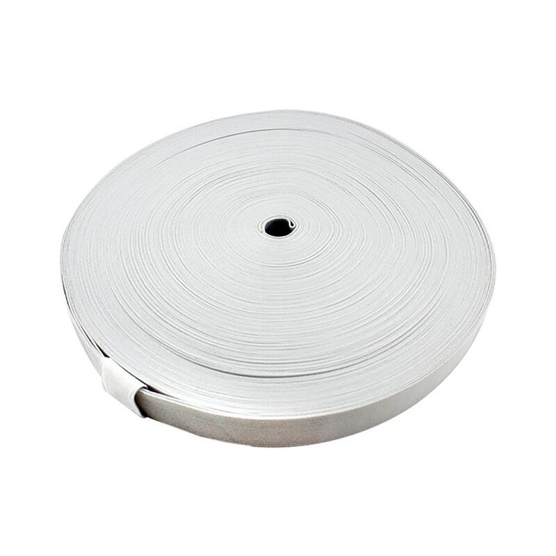 WHITE 25mm Knitted Elastic Per Metre