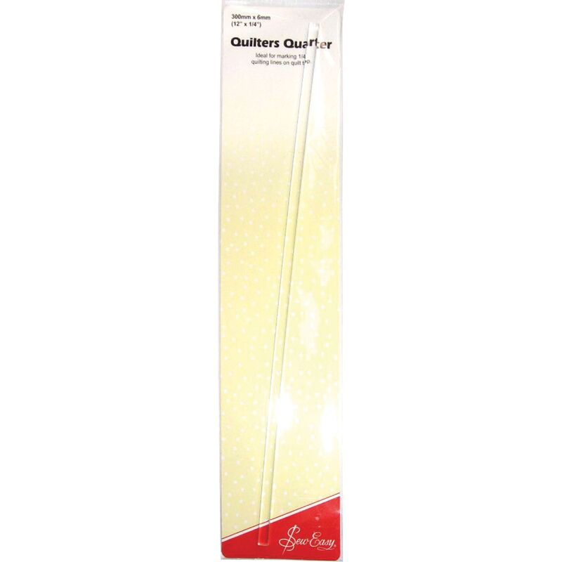 Sew Easy Quilters Quarter, 12" x 1/4" for Marking 1/4" Quilting Lines