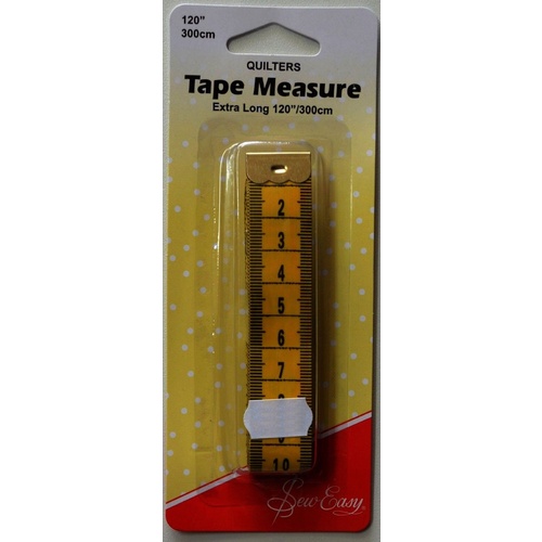 Sew Easy Quilters Tape Measure, Extra Long 120" / 300cm, Ideal For Quilting