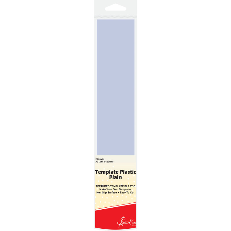 Sew Easy Template Plastic Plain A3 Size, 2 Sheets 297 x 420mm
