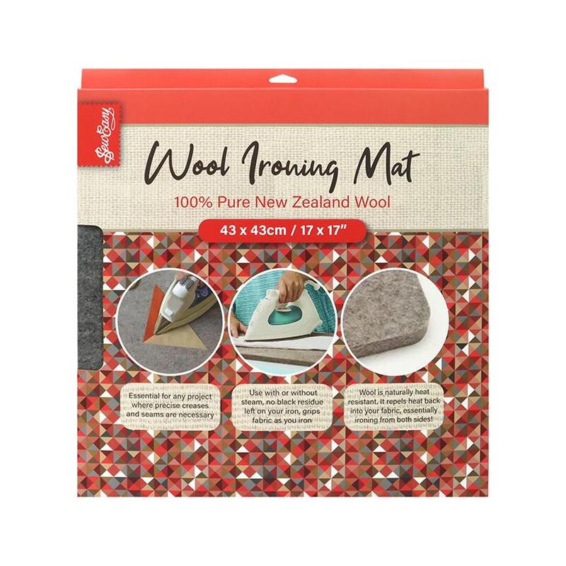 Wool Ironing Mat 43cm x 43cm (17" sq) New Zealand Wool, By Sew Easy ER4017