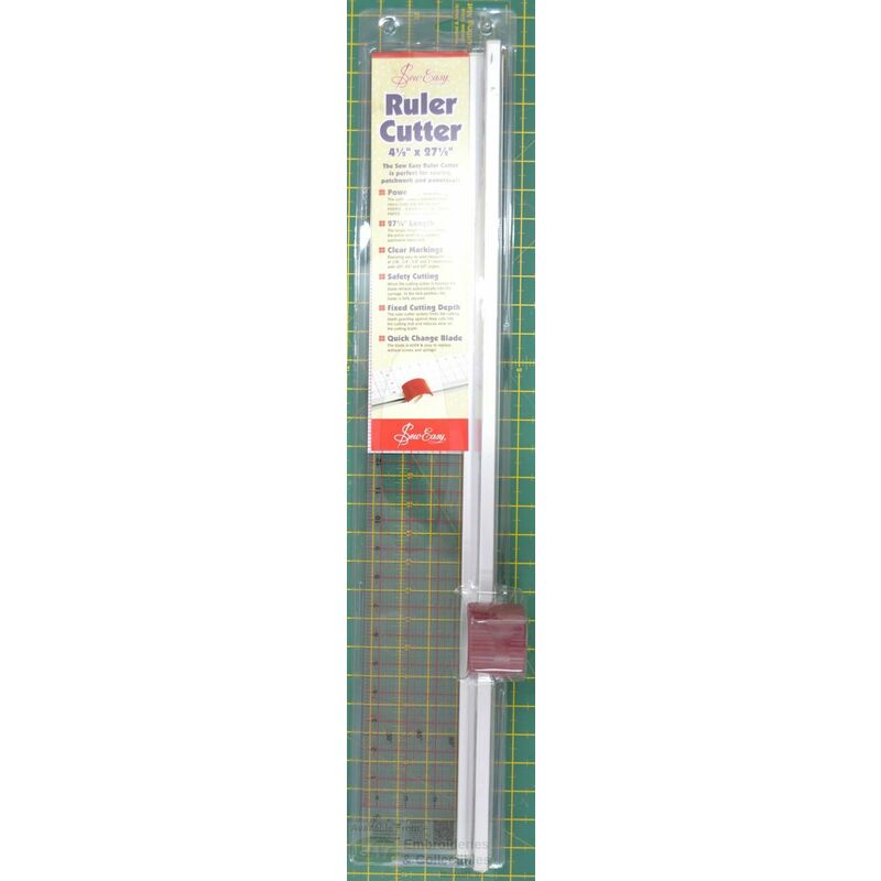 Sew Easy Ruler Cutter 4.5" x 27.5" Imperial, Powerful Cutting, Fixed Cutting depth