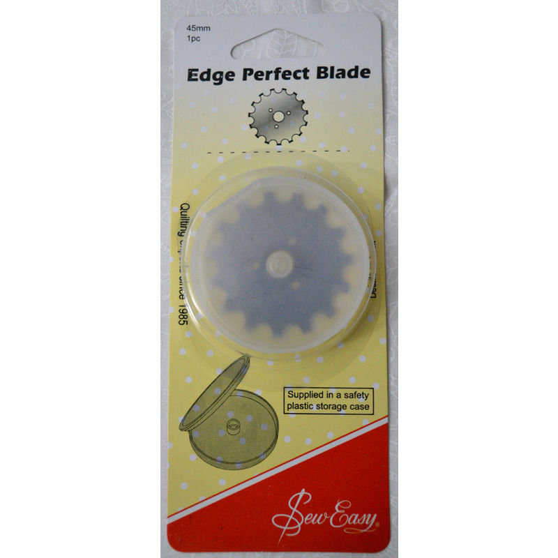 Sew Easy 45mm Rotary EDGE PERFECT Blade for Perforations, 45mm Fits Most Major Brands