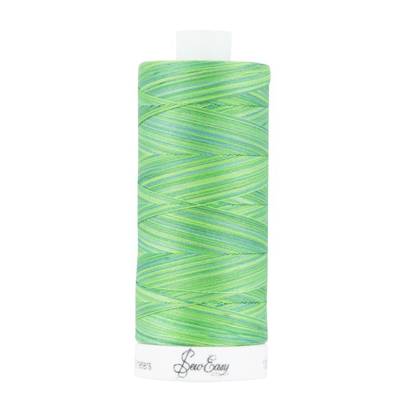 Sew Easy 50/3 Variegated Quilting Thread, #4215, 732m (800yd), 100% Premium Pima Cotton
