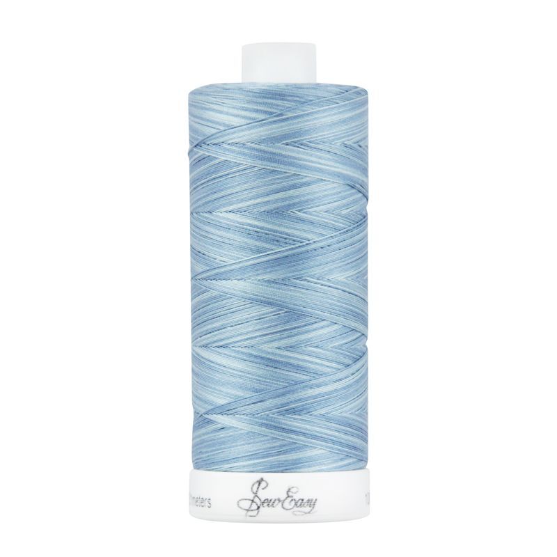 Sew Easy 50/3 Variegated Quilting Thread, #4254, 732m (800yd), 100% Premium Pima Cotton