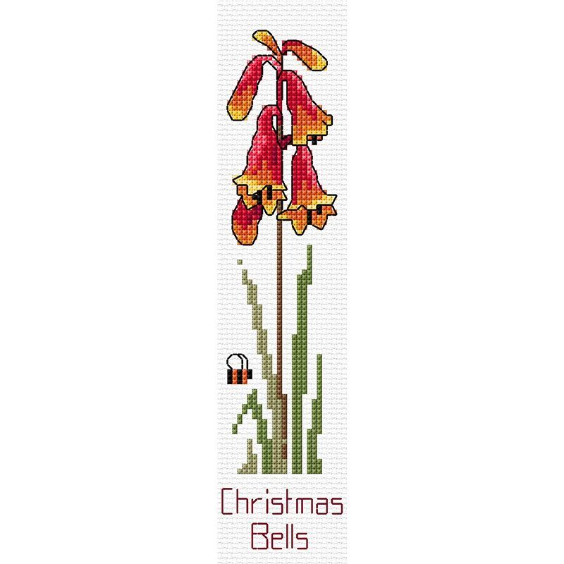 Country Threads CHRISTMAS BELLS Book Mark Cross Stitch Kit #FJ-009