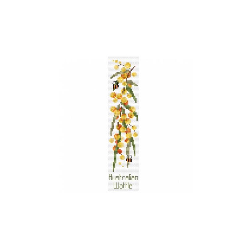 Country Threads GOLDEN WATTLE Book Mark Cross Stitch Kit #FJ-011
