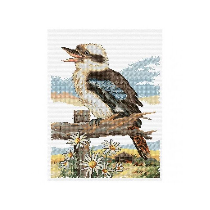 Country Threads BUSHMAN'S ALARM Counted Cross Stitch Kit, 25 x 34cm, FJ-1081