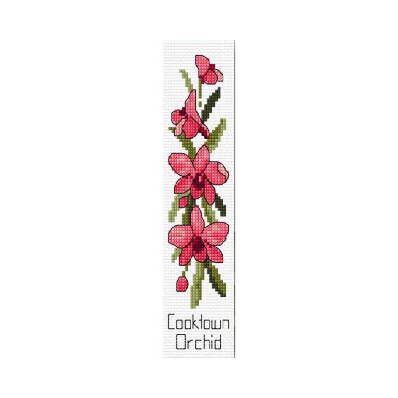 Country Threads COOKTOWN ORCHID Bookmark Counted Cross Stitch Kit 4cm x 20cm