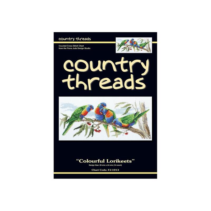 Colourful Lorikeets Counted Cross Stitch CHART FJP-1013