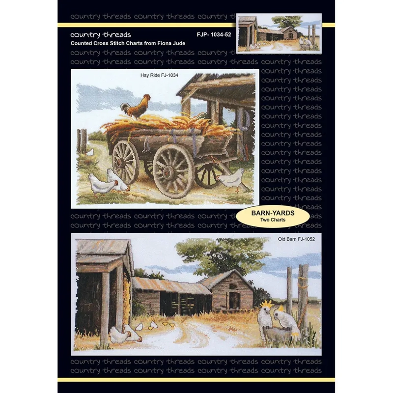 Barn-Yards Counted Cross Stitch Chart by Country Threads FJP1034-52