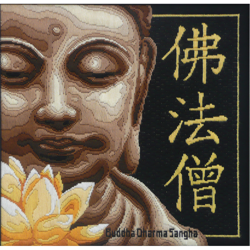 Country Threads BUDDHA Longstitch Kit FLS-4015 40cm x 40cm