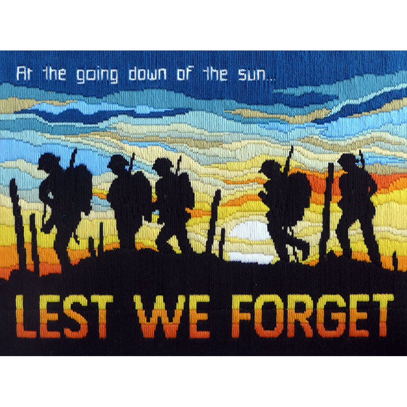 Country Threads SOLDIERS AT SUNSET Longstitch Kit FLS-5028 30cm x 40cm