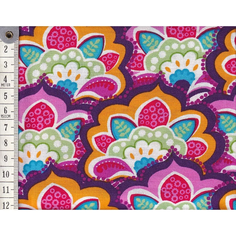 Fat Quarter 0009, Approx. 50 x 52cm, Cotton Print Fabric as per Image