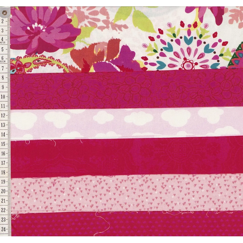 Mix Pinks Fat Quarter 6 Pack Per Image, #002