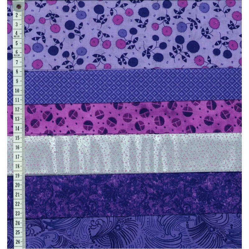 008 Mix Fat Quarter 6 Pack as Per Image