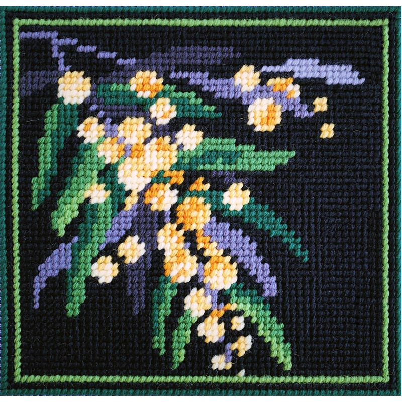 Country Threads WATTLE Tapestry Kit, 15cm x 15cm FTK-008