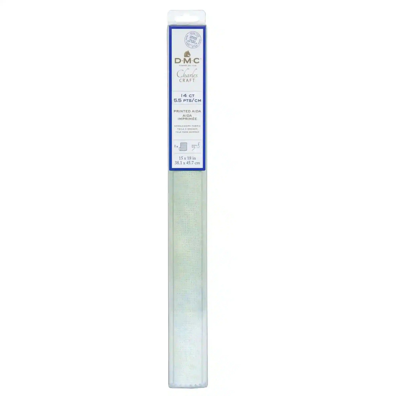 DMC 14 Count (5.5pts/cm) MORNING DEW Aida Cloth 15" x 18" (38.1cm x 45.7cm)