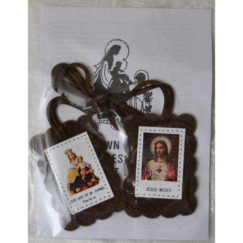 Brown Scapular and Leaflet