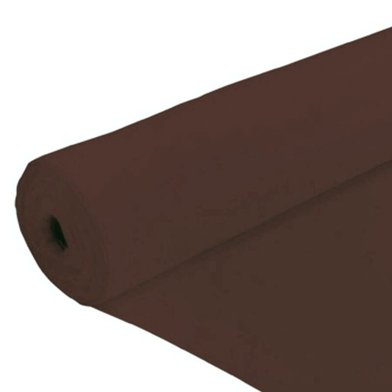 BROWN Polycotton Poplin Fabric, 112cm Wide Per Metre