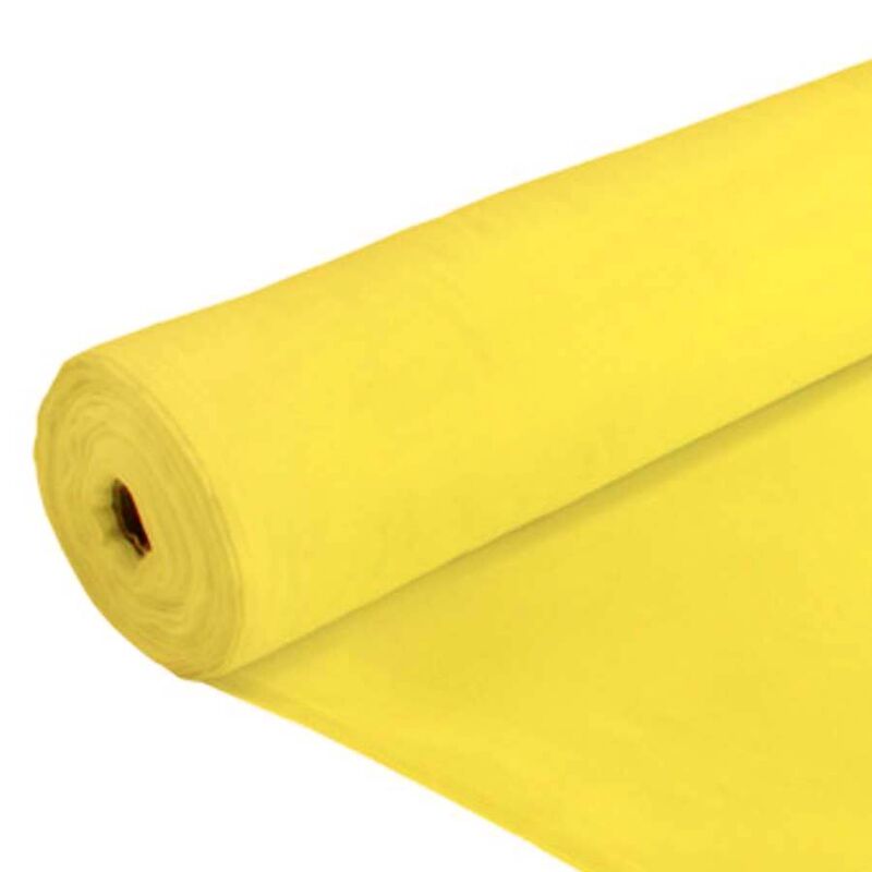 YELLOW Polycotton Poplin Fabric, 112cm Wide Per Metre