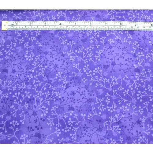 Flutter Tone on Tone Cotton Blender Fabric, PURPLE, 110cm wide per 50cm
