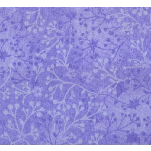 Flutter Cotton Fabric, LILAC, 110cm Wide, x 95cm REMNANT