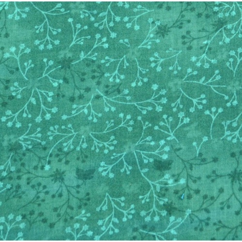 Flutter Tone on Tone Cotton Blender Fabric, HUNTER GREEN 110cm Wide x 50cm