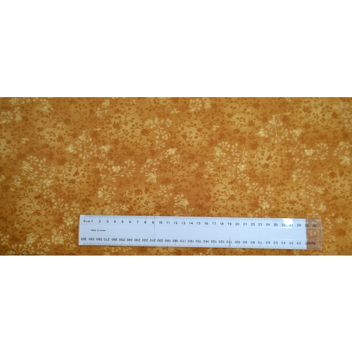 Cotton Fabric, 110cm Wide Per 1/2 Metre, Autumn Series COFFEE GL6815.01