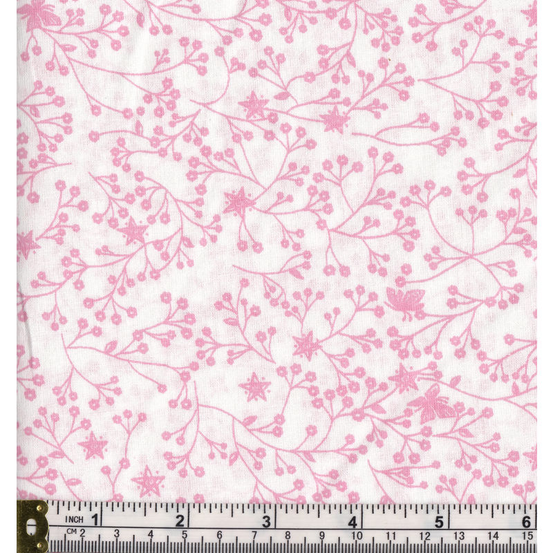 Triple S Flutter Quilt Backing Fabric, 100% Cotton, 280cm Wide Per