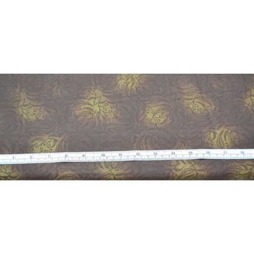 Gumnut Cotton Fabric, ECHIDNA BROWN, 110cm Wide